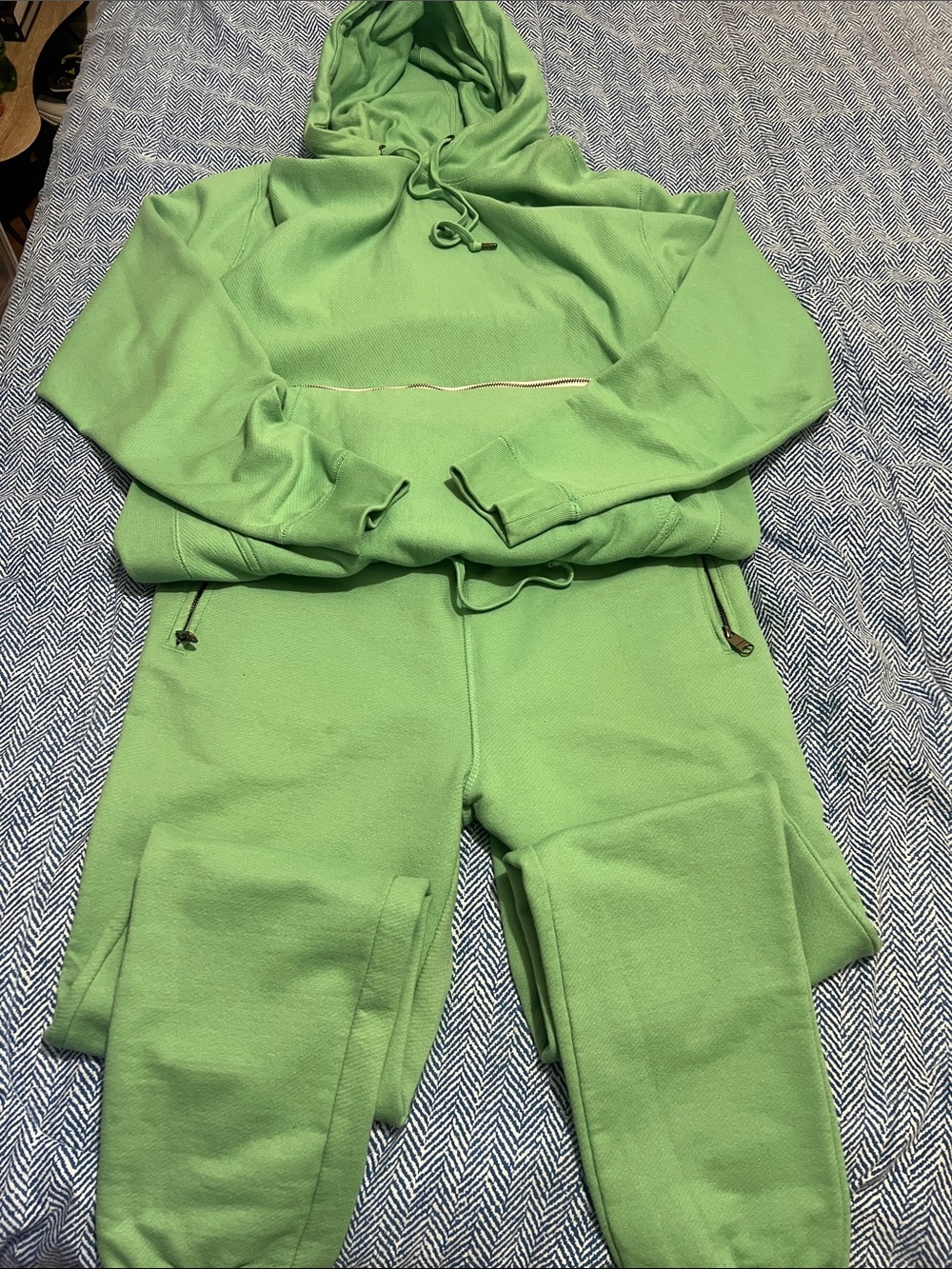 Green Men's Hoodie and Jogger Set
